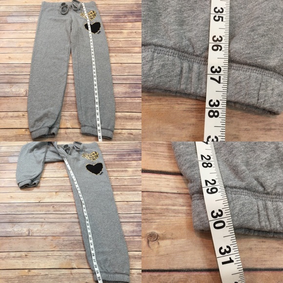 SOLD Small VS PINK Gray Jogger Leopard Sweatpants - Picture 2 of 8